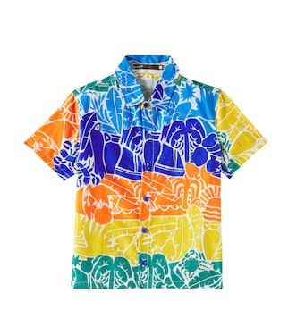 Camicia Jaguacolor in cotone con stampa | Fábula