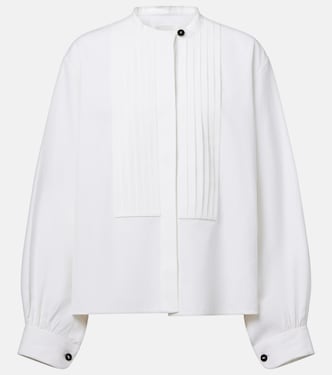 Plissé linen blouse | Jil Sander