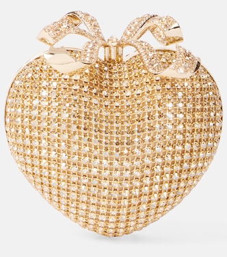 Clutch Crystal Heart mit Kristallen | Self-Portrait