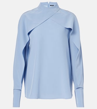 Bailie silk crêpe de chine blouse  | Joseph