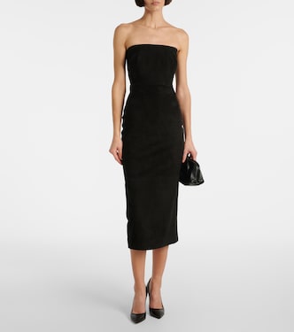 Abito midi in suede | Alex Perry