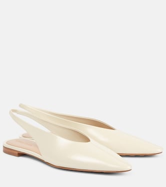 Sofia leather slingback flats | Bottega Veneta