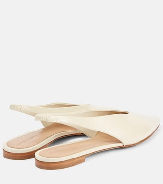 Sofia leather slingback flats | Bottega Veneta