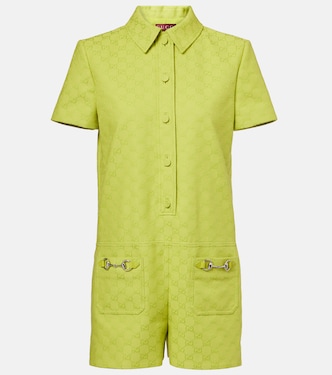 Horsebit GG Canvas romper | Gucci