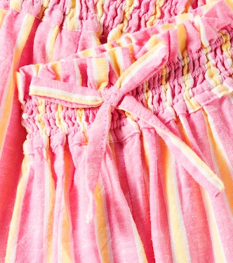 Shorts Clemoune in cotone e lino a righe | Louise Misha