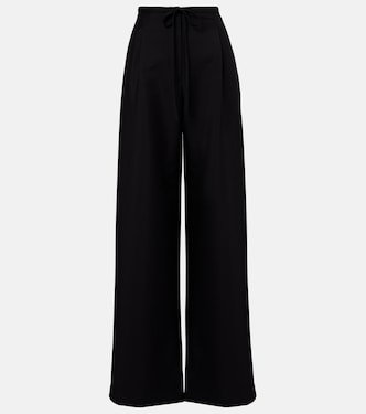 Pantalones anchos de lana y mohair | Róhe