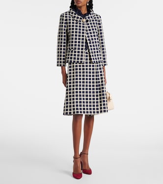Veste en laine et coton mélangés à carreaux | Valentino
