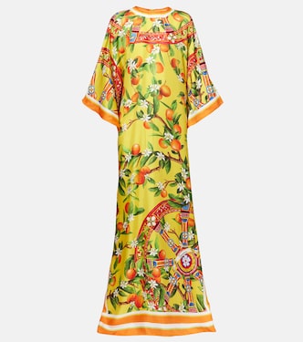 Bedrucktes Maxikleid aus Seide | Dolce&Gabbana
