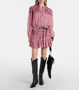 Ceola printed ruffled cotton skirt | Marant Etoile