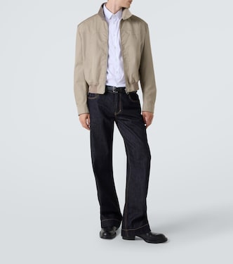 Logo cotton gabardine jacket | McQueen
