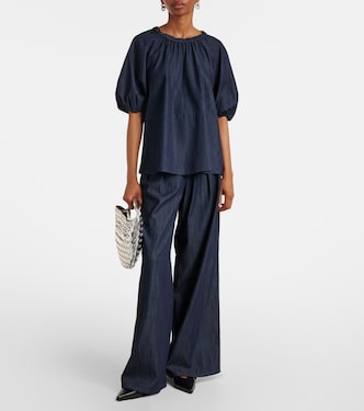 Talia embellished cotton chambray top | 'S Max Mara