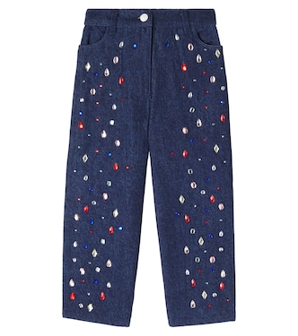 Mia crystal-embellished jeans | The New Society