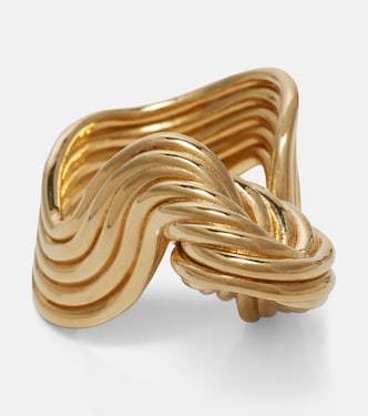 Gold-plated sterling silver ring | Bottega Veneta