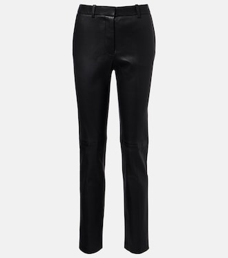 Coleman leather straight pants | Joseph