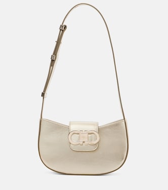 Sac Gabry Mini en cuir métallisé | Ferragamo