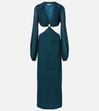 Lumière cutout ring-detail maxi dress | Oséree