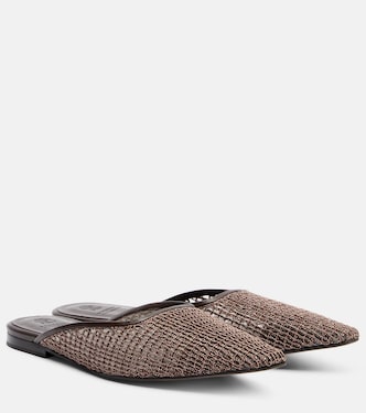 Slippers Monili mit Leder | Brunello Cucinelli
