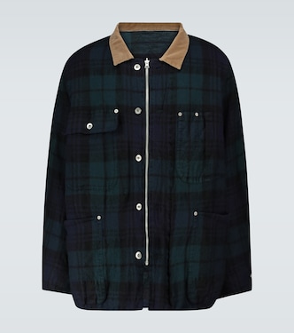 Checked wool blouson | Sacai