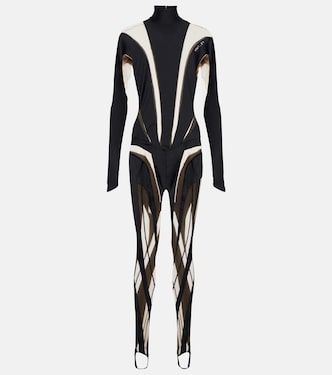 Mono de malla con paneles | Mugler