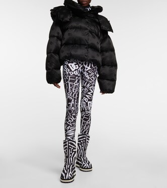 Zebra-print padded nylon snow boots | Dolce&Gabbana