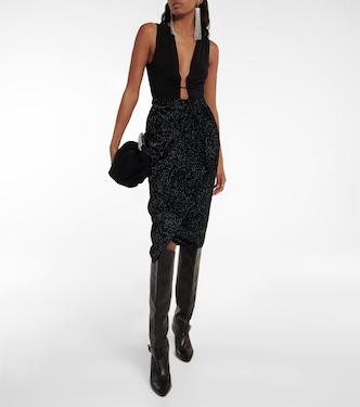 Midirock Alyssa aus Samt | Marant Etoile