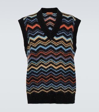 Chaleco en mezcla de lana en zigzag | Missoni