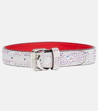Loubicollar embellished leather dog collar | Christian Louboutin
