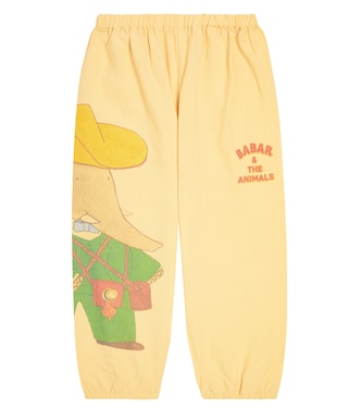 Elephant cotton and linen sweatpants | The Animals Observatory