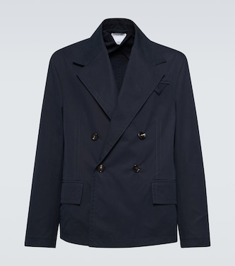 Double-breasted cotton twill blazer | Bottega Veneta