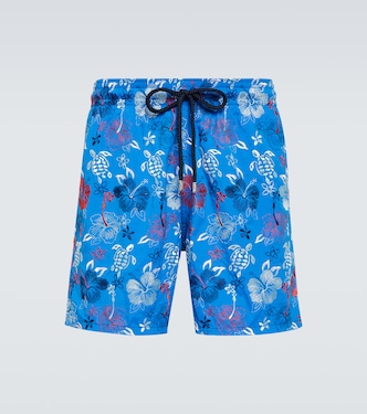 Tropical Turtles embroidered swim trunks | Vilebrequin
