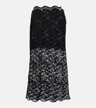 Floral lace midi skirt | Rabanne