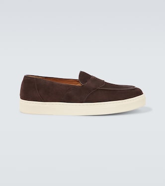 Joey II suede penny loafers | George Cleverley