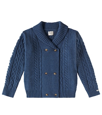 Jesper Aran wool-blend cardigan | Donsje