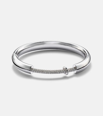 Bracciale Endless in oro bianco 14kt con diamanti | Rainbow K