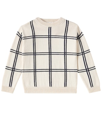 Pullover Erwin in lana e cotone a quadri | Bonpoint