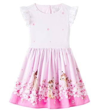 x Disney® printed cotton dress | Monnalisa