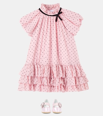 Ballerines Dorothy en satin à ornements | Monnalisa