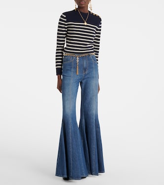 Striped wool and cashmere sweater | Chloé