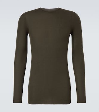 Ribbed-knit virgin wool sweater | Rick Owens