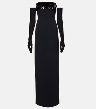 Vestido de fiesta con adornado | David Koma