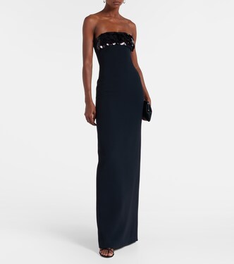 Sequined strapless gown | David Koma