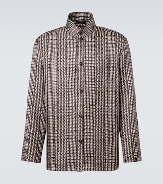 Prince of Wales check silk shirt | Zegna