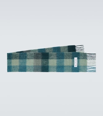 Checked alpaca and wool-blend scarf | Acne Studios