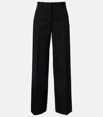 Low-rise wool straight pants | Jil Sander