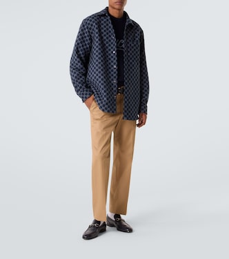 Hemd GG aus Woll-Jacquard | Gucci
