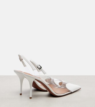 Le Cœur 90 patent leather slingback pumps | Alaïa