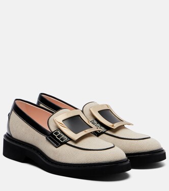 Viv' Rangers leather-trimmed loafers | Roger Vivier