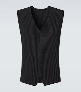 Basics pleated vest | Homme Plissé Issey Miyake