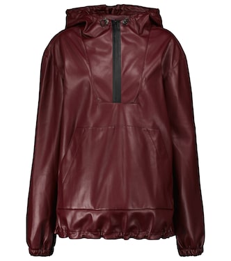 Parker faux leather jacket | Deveaux New York