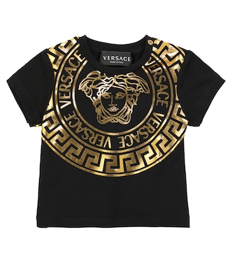 Baby - T-shirt in cotone con stampa Medusa | Versace Kids